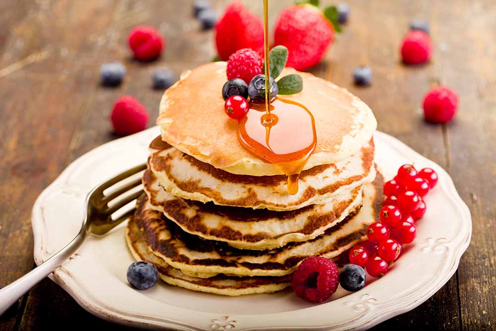 mobile catering breakfast pancakes